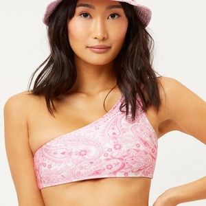 NWOT Frankie’s Bikini Bard One Shoulder Bikini Top